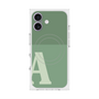 プレミアムスクエアケース with MagSafe［ オリジナル - initial two tone - A green ］