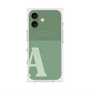 プレミアムスクエアケース with MagSafe［ オリジナル - initial two tone - A green ］