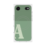プレミアムスクエアケース with MagSafe［ オリジナル - initial two tone - A green ］