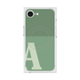 プレミアムスクエアケース with MagSafe［ オリジナル - initial two tone - A green ］