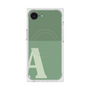プレミアムスクエアケース with MagSafe［ オリジナル - initial two tone - A green ］