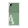 プレミアムスクエアケース with MagSafe［ オリジナル - initial two tone - A green ］