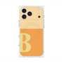 プレミアムスクエアケース with MagSafe［ オリジナル - initial two tone - B orange ］
