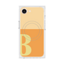 プレミアムスクエアケース with MagSafe［ オリジナル - initial two tone - B orange ］