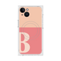 プレミアムスクエアケース with MagSafe［ オリジナル - initial two tone - B pink ］