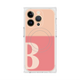 プレミアムスクエアケース with MagSafe［ オリジナル - initial two tone - B pink ］