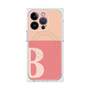 プレミアムスクエアケース with MagSafe［ オリジナル - initial two tone - B pink ］