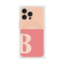 プレミアムスクエアケース with MagSafe［ オリジナル - initial two tone - B pink ］