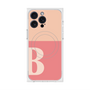 プレミアムスクエアケース with MagSafe［ オリジナル - initial two tone - B pink ］