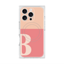 プレミアムスクエアケース with MagSafe［ オリジナル - initial two tone - B pink ］