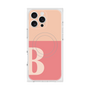プレミアムスクエアケース with MagSafe［ オリジナル - initial two tone - B pink ］