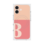 プレミアムスクエアケース with MagSafe［ オリジナル - initial two tone - B pink ］