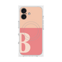 プレミアムスクエアケース with MagSafe［ オリジナル - initial two tone - B pink ］