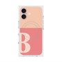プレミアムスクエアケース with MagSafe［ オリジナル - initial two tone - B pink ］