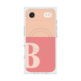 プレミアムスクエアケース with MagSafe［ オリジナル - initial two tone - B pink ］