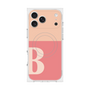 プレミアムスクエアケース with MagSafe［ オリジナル - initial two tone - B pink ］