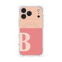 プレミアムスクエアケース with MagSafe［ オリジナル - initial two tone - B pink ］
