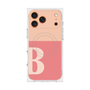 プレミアムスクエアケース with MagSafe［ オリジナル - initial two tone - B pink ］