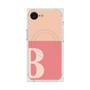 プレミアムスクエアケース with MagSafe［ オリジナル - initial two tone - B pink ］