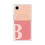 プレミアムスクエアケース with MagSafe［ オリジナル - initial two tone - B pink ］