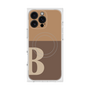 プレミアムスクエアケース with MagSafe［ オリジナル - initial two tone - B brown ］