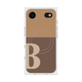 プレミアムスクエアケース with MagSafe［ オリジナル - initial two tone - B brown ］