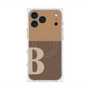 プレミアムスクエアケース with MagSafe［ オリジナル - initial two tone - B brown ］