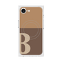 プレミアムスクエアケース with MagSafe［ オリジナル - initial two tone - B brown ］