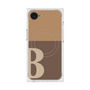 プレミアムスクエアケース with MagSafe［ オリジナル - initial two tone - B brown ］