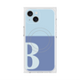 プレミアムスクエアケース with MagSafe［ オリジナル - initial two tone - B blue ］