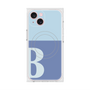 プレミアムスクエアケース with MagSafe［ オリジナル - initial two tone - B blue ］
