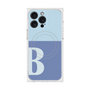 プレミアムスクエアケース with MagSafe［ オリジナル - initial two tone - B blue ］