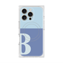 プレミアムスクエアケース with MagSafe［ オリジナル - initial two tone - B blue ］