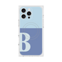 プレミアムスクエアケース with MagSafe［ オリジナル - initial two tone - B blue ］
