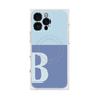 プレミアムスクエアケース with MagSafe［ オリジナル - initial two tone - B blue ］