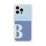プレミアムスクエアケース with MagSafe［ オリジナル - initial two tone - B blue ］
