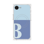 プレミアムスクエアケース with MagSafe［ オリジナル - initial two tone - B blue ］