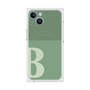 プレミアムスクエアケース with MagSafe［ オリジナル - initial two tone - B green ］