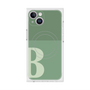 プレミアムスクエアケース with MagSafe［ オリジナル - initial two tone - B green ］