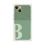 プレミアムスクエアケース with MagSafe［ オリジナル - initial two tone - B green ］