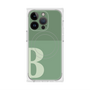 プレミアムスクエアケース with MagSafe［ オリジナル - initial two tone - B green ］