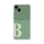 プレミアムスクエアケース with MagSafe［ オリジナル - initial two tone - B green ］