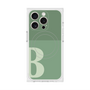 プレミアムスクエアケース with MagSafe［ オリジナル - initial two tone - B green ］