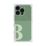 プレミアムスクエアケース with MagSafe［ オリジナル - initial two tone - B green ］