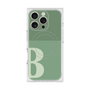 プレミアムスクエアケース with MagSafe［ オリジナル - initial two tone - B green ］