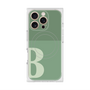 プレミアムスクエアケース with MagSafe［ オリジナル - initial two tone - B green ］