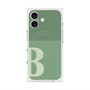 プレミアムスクエアケース with MagSafe［ オリジナル - initial two tone - B green ］