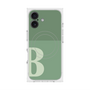 プレミアムスクエアケース with MagSafe［ オリジナル - initial two tone - B green ］