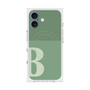 プレミアムスクエアケース with MagSafe［ オリジナル - initial two tone - B green ］