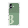 プレミアムスクエアケース with MagSafe［ オリジナル - initial two tone - B green ］